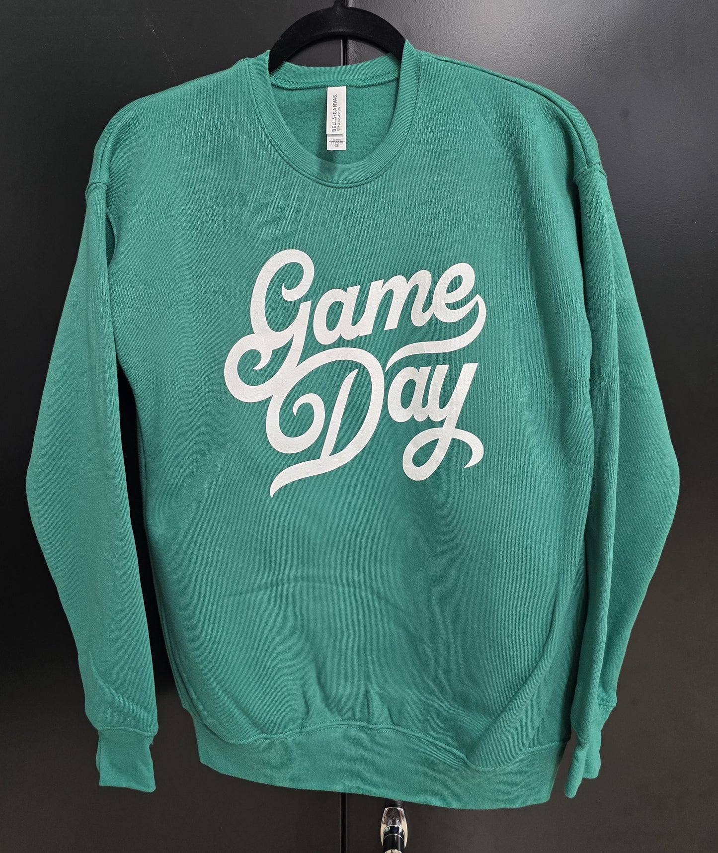 Sweatshirt: Game Day Green with White Script