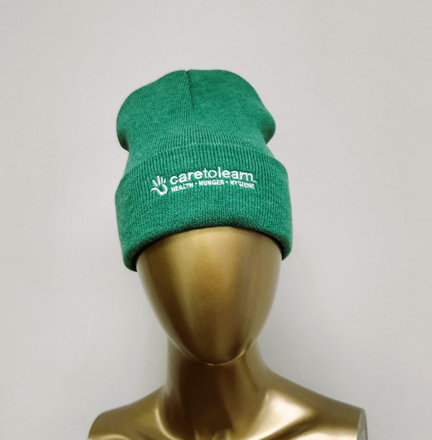 Knit Cap with Cuff: Heathered Green Beanie Hat