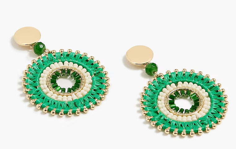 Earrings: J. Crew Beaded Circle