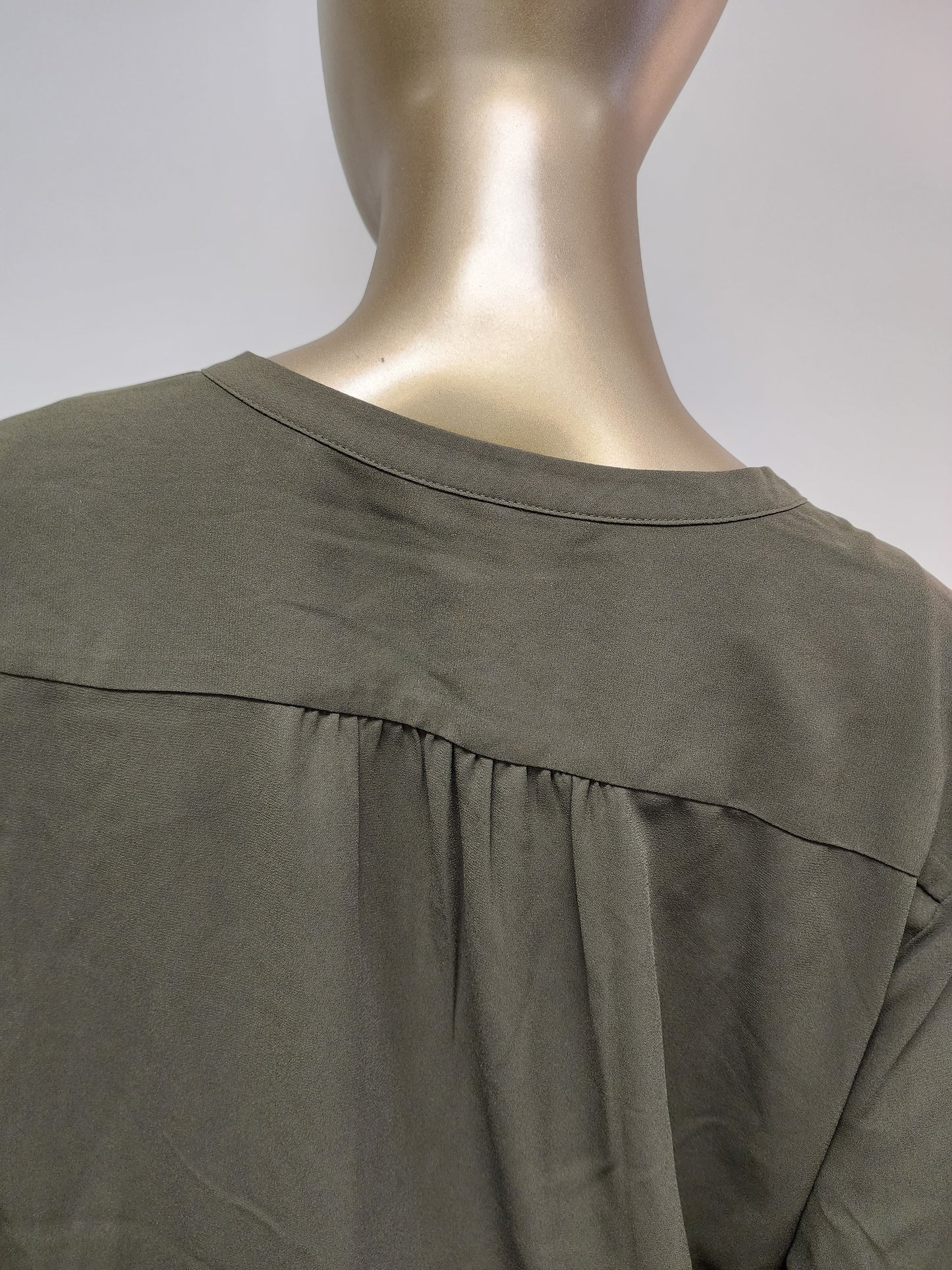 Tunic: Olive Green 3/4 Sleeve Port Authority