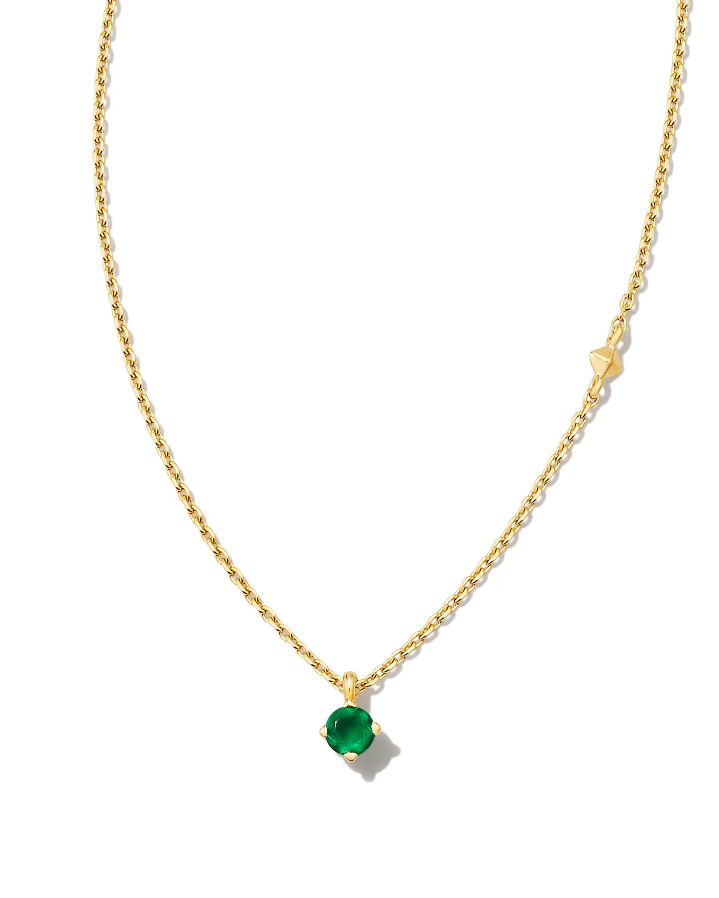Kendra Scott Emerald Green Maisie 18k Gold Vermeil Pendant Necklace