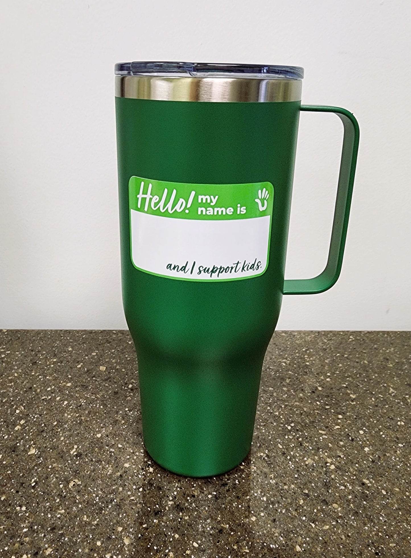 Tumbler: Green Stainless Steel 40 oz