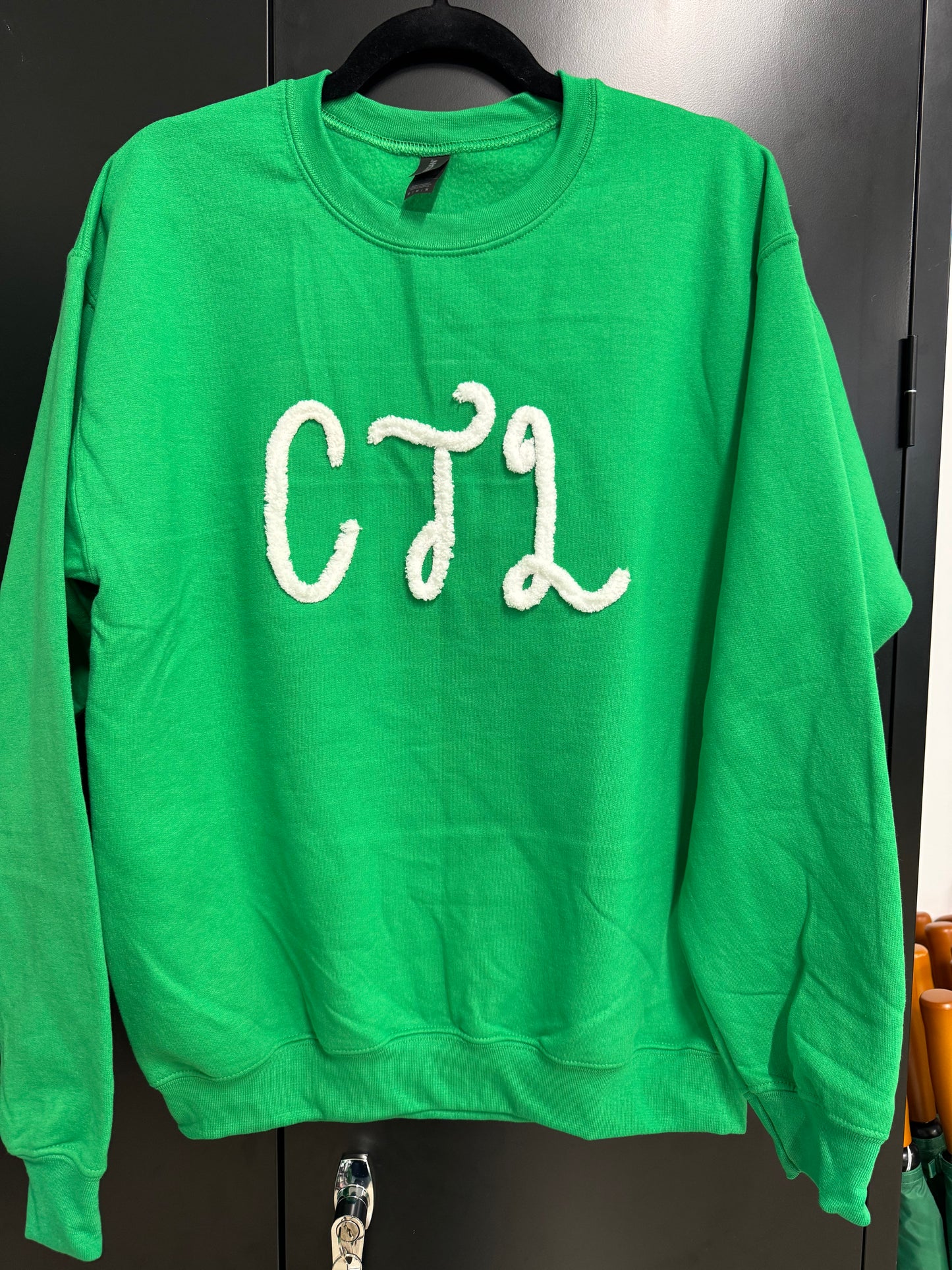 Sweatshirt: Green with CTL White Embroidery