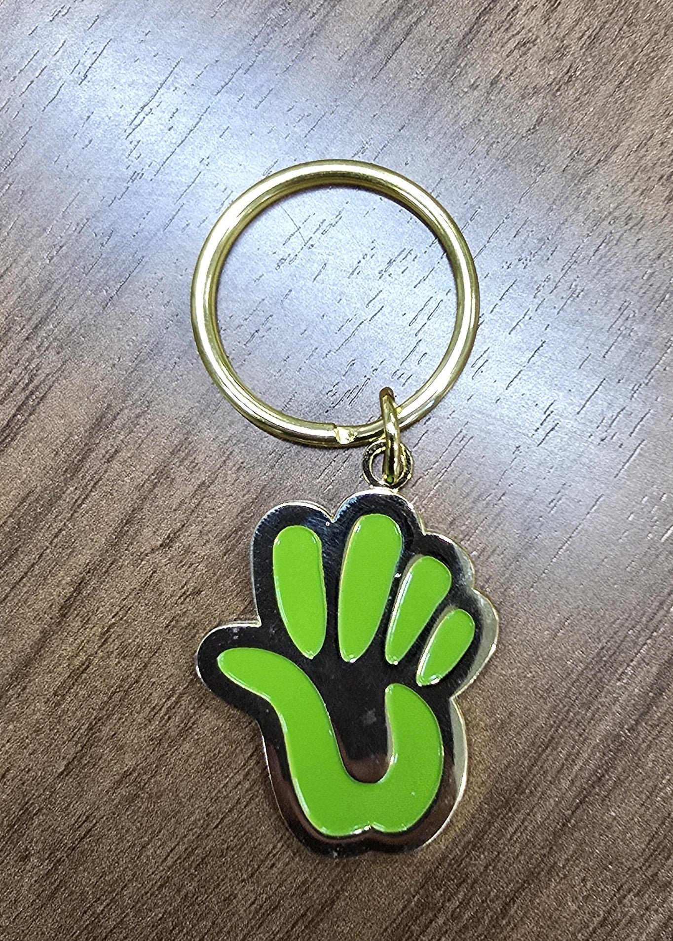 Keychain - Gold Care to Learn Hand