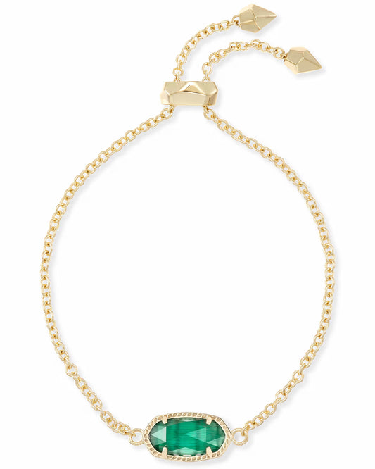 Kendra Scott Emerald Green Peridot Elaina Adjustable Chain Bracelet (Copy)